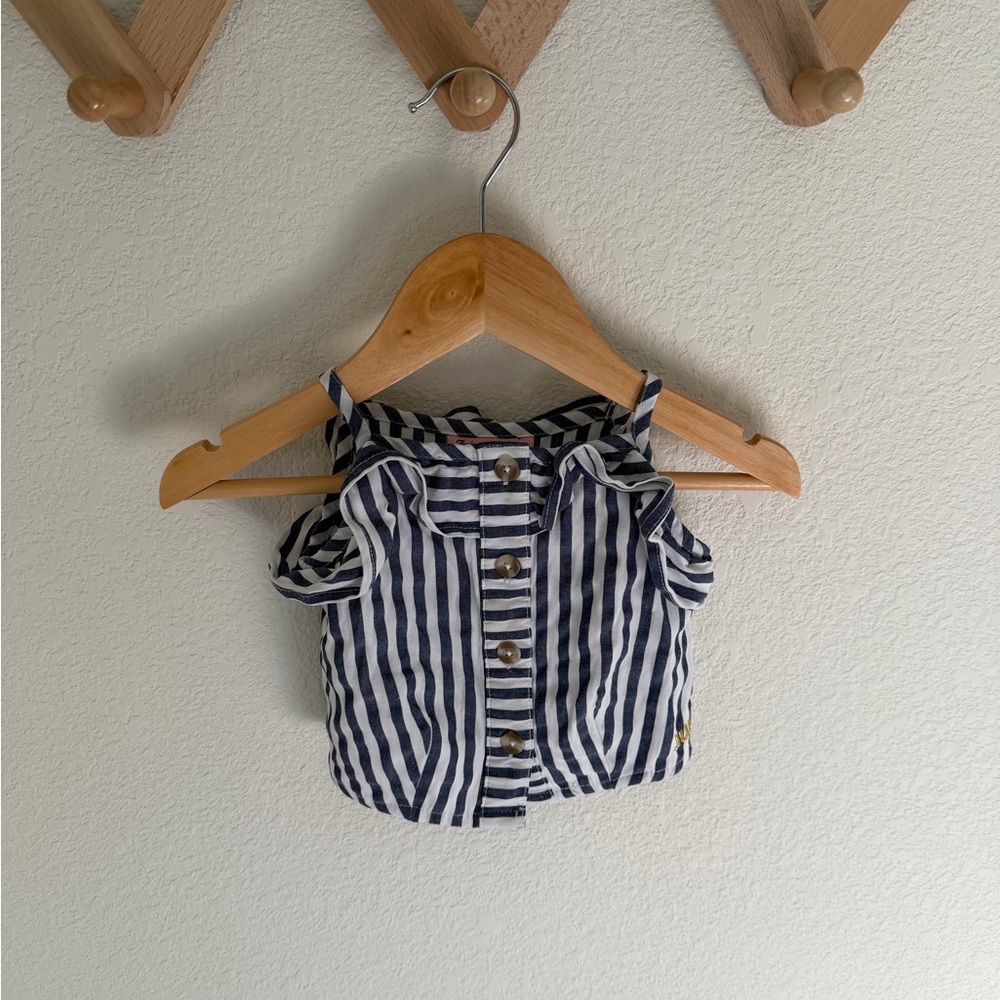 Juicy Couture Striped Navy and White Kids Top